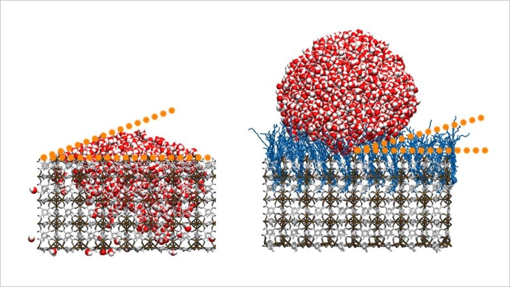 Novel Materials with Almost Perfect Water Repellency - to the press release