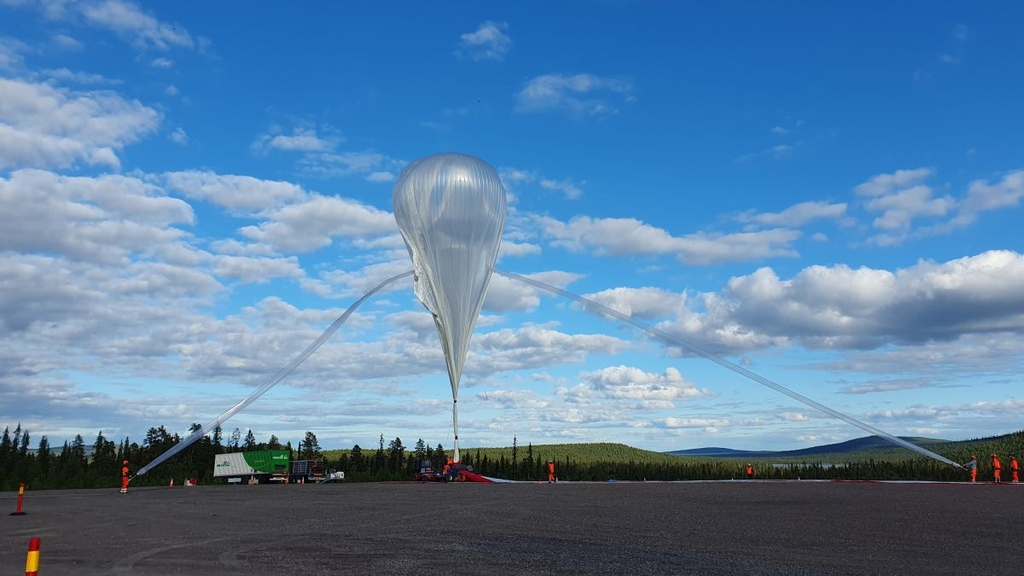 Stratosphärenballon misst Luftzusammensetzung von Schweden bis Kanada