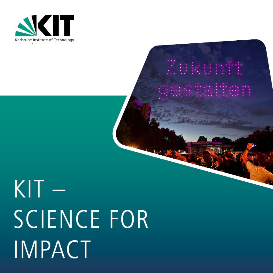 Titelseite der Broschüre 'KIT Science for Impact'