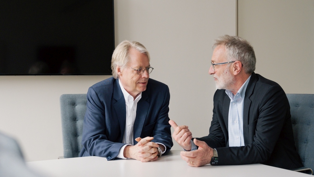Jan Hesthaven und Martin Keller im Gespräch.