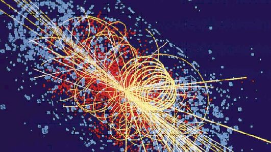Teilchenspuren aus dem LHC